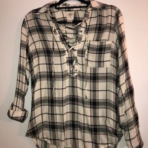 Plaid blouse